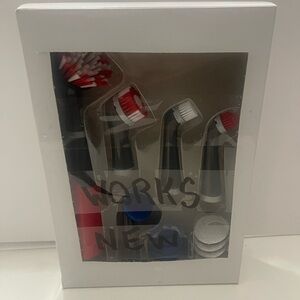 Rubbermaid Electric Cleaning Brush Set - Red, Black, White